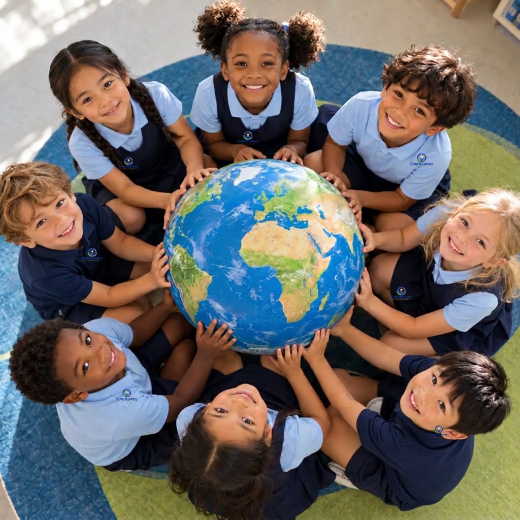 Leerlingen ontdekken samen de wereld met een globe